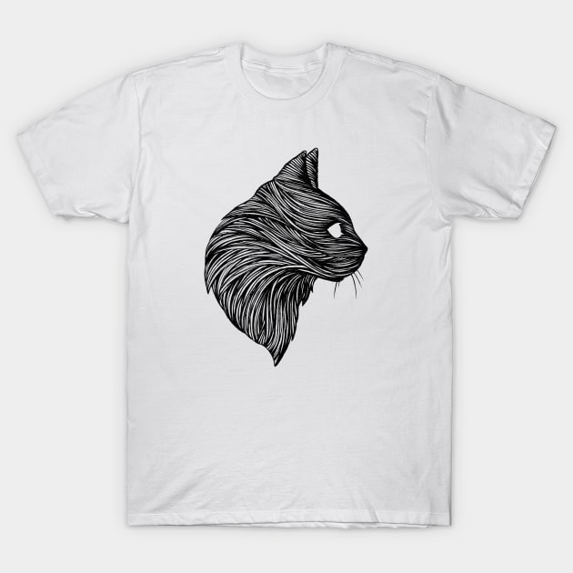 THE BLACK CAT T-Shirt by thiagobianchini